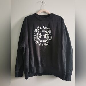 (3/$12) - Under Armour Womens Pullover Crewneck Sweater. XL. Black/White.